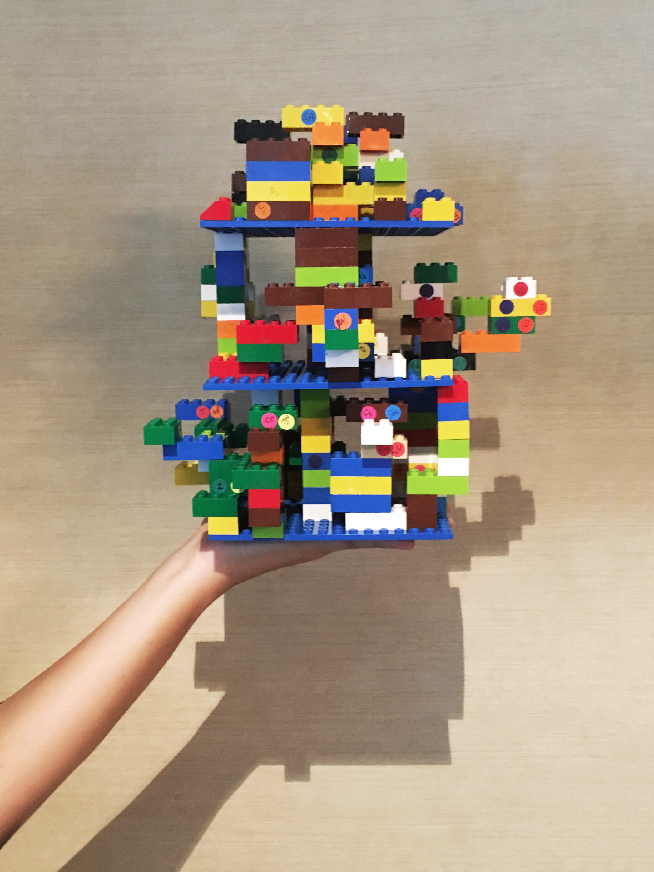 Final Lego ledger built during BlockExchange workshop